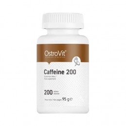 Caffeine - Cofeina 200mg 200 Tablete, OstroVit Caffeine - Cofeina Beneficii: ajuta la accelerarea metabolismului, stimuleaza, ad
