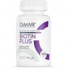 Biotina Plus 2500mcg + Zinc + Seleniu 100 Tablete, OstroVit Biotina Plus 2500mcg + Zinc + Seleniu Beneficii: importanta pentru p