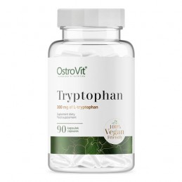 Tryptophan VEGE, L-Triptofan, 90 Capsule, OstroVit Beneficii Triptofan: tulburare somn și insomnie, in caz de depresie, anxietat
