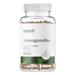 Ashwagandha Vege 700 mg 60 Capsule, OstroVit Ashwagandha beneficii: planta medicinala antica, reduce nivelul de zahar din sange,