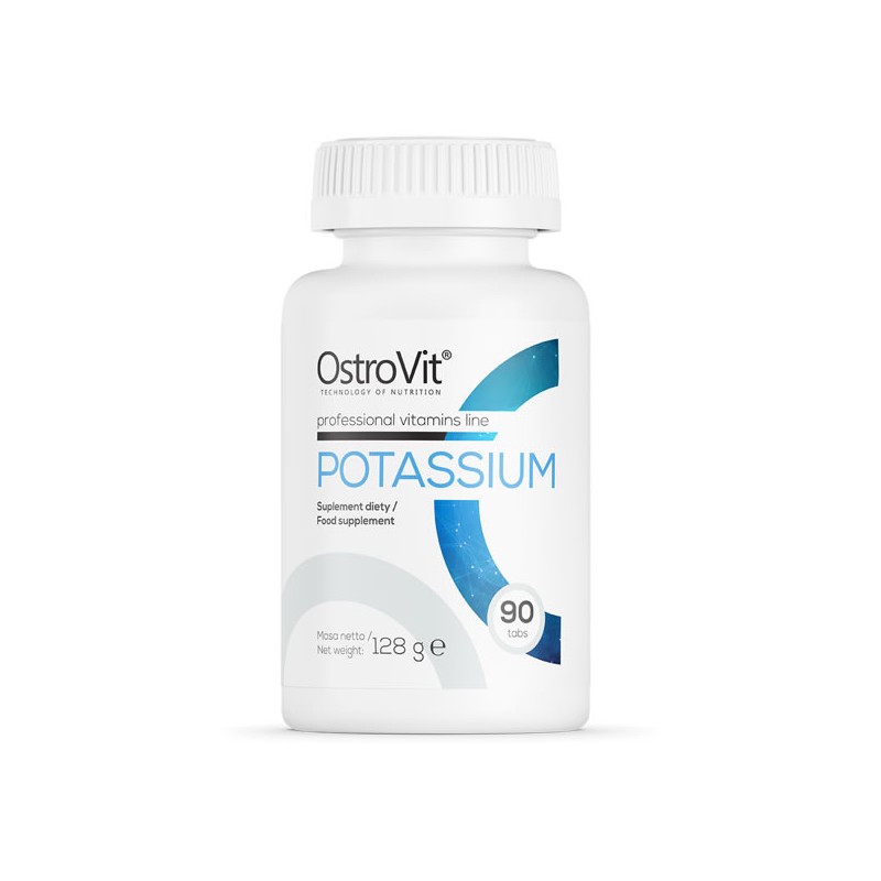 Potasiu (Potassium) 350 mg 90 Comprimate, OstroVit Potasiu (Potassium) 350 mg beneficii: ajuta in reducerea AVC-ului, ajuta la c