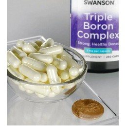 Swanson Triple Boron Complex (Bor), 3mg - 250 Capsule Beneficii bor (boron)  accelereaza ameliorarea ranilor, imbunatateste sana