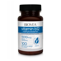 Vitamina B12 (Metilcobalamină) 1000 mcg 100 comprimate (dizolvare rapida), Analgezic eficient, este esențială pentru creier Bene
