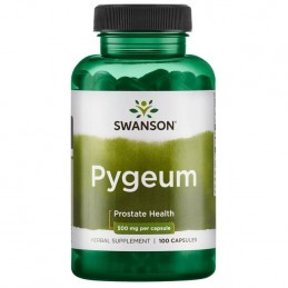 Swanson Pygeum 500 mg 100 Capsule Beneficii Pygeum: reducerea edemului prostatei, reduce colesterolul, ajută la reglarea sistemu
