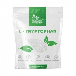 L-Triptofan pulbere 100 de grame (L-Tryptophan pudra) L-Triptofan pulbere Beneficii: sursa naturala de 5-HTP, sprijină funcția i