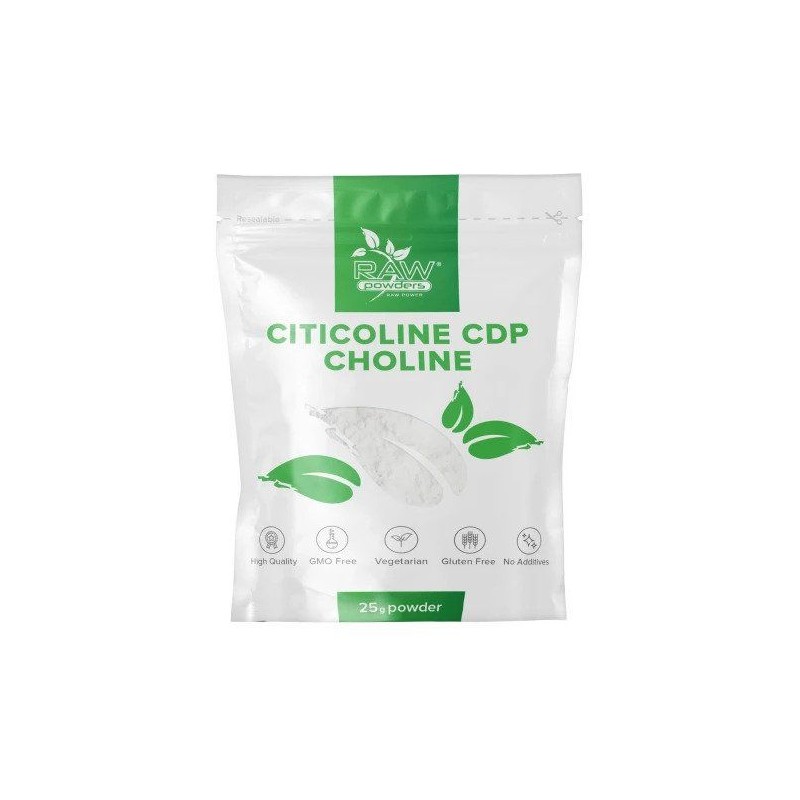 Citicolina CDP-Colina pulbere 25 grame (Citicoline CDP Choline pudra) Citicolina CDP-Colina pulbere Beneficii: 250 mg Citicolină