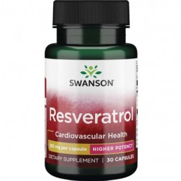 Resveratrol 250 mg 30 Capsule, Swanson Resveratrol beneficii: mentine sanatatea colonului, antioxidant natural puternic care pro