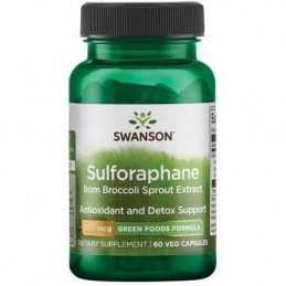 Swanson Sulforaphane din Broccoli Sprout Extract, 400mcg - 60 Capsule Beneficii sulforaphane din broccoli: are proprietati antio