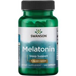 Melatonină 3mg 120 Capsule Swanson (insomnie) Melatonina 3mg beneficii: imbunatateste calitatea somnului, ajuta in scaderea tens