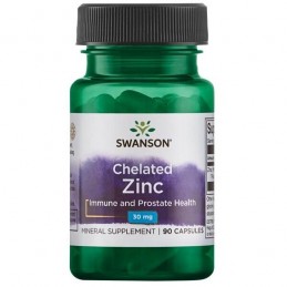 Albion Chelated Zinc - Zinc chelat 30mg 90 Capsule, Swanson Zinc chelat beneficii: reglarea proceselor metabolice si a activitat