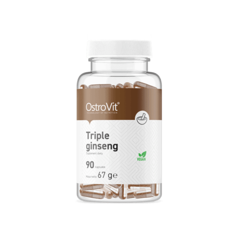 OstroVit Triple Ginseng VEGE - 90 Capsule Beneficii ginseng: antioxidant puternic care poate reduce inflamatia, poate aduce bene