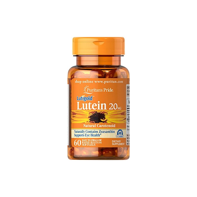 PURITAN'S PRIDE Luteina (cu Zeaxantina) 20mg - 60 Capsule Beneficii Luteina: este un supliment alimentar care: suprima inflamati