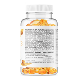 OstroVit Vitamin D3 2000 IU - 60 Capsule Beneficii Vitamina D3: mentine sanatatea oaselor, amelioreaza mai multe boli, ajuta la 