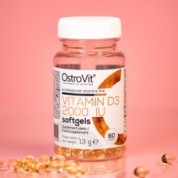 OstroVit Vitamin D3 2000 IU - 60 Capsule Beneficii Vitamina D3: mentine sanatatea oaselor, amelioreaza mai multe boli, ajuta la 