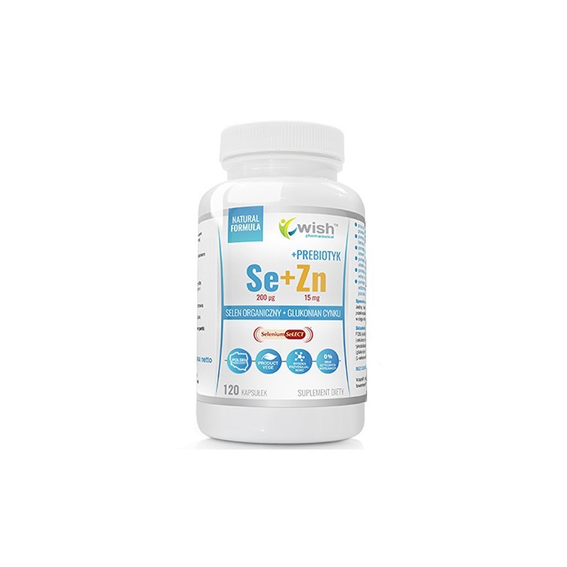 Wish Seleniu & Zinc & Prebiotic - 120 Capsule (pentru libido) BENEFICII SELENIU &amp; ZINC &amp; PREBIOTIC - seleniul sprijina p