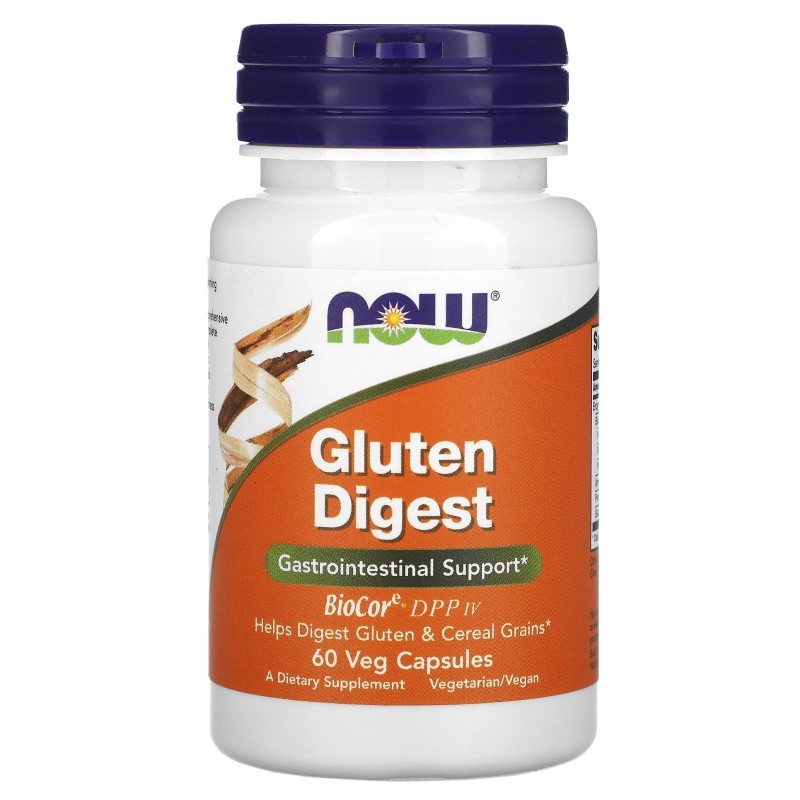 Now Foods Gluten Digest - 60 Capsule (Digestia glutenului) BENEFICII GLUTEN DIGEST: sprijin gastrointestinal, ajuta la digestia 