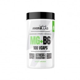 HiroLab Magnesium Citrate + Vitamin B6 - 100 Capsule BENEFICII MAGNEZIU CITRAT SI VITAMINA B6: minimizeaza slabiciunea corpului 