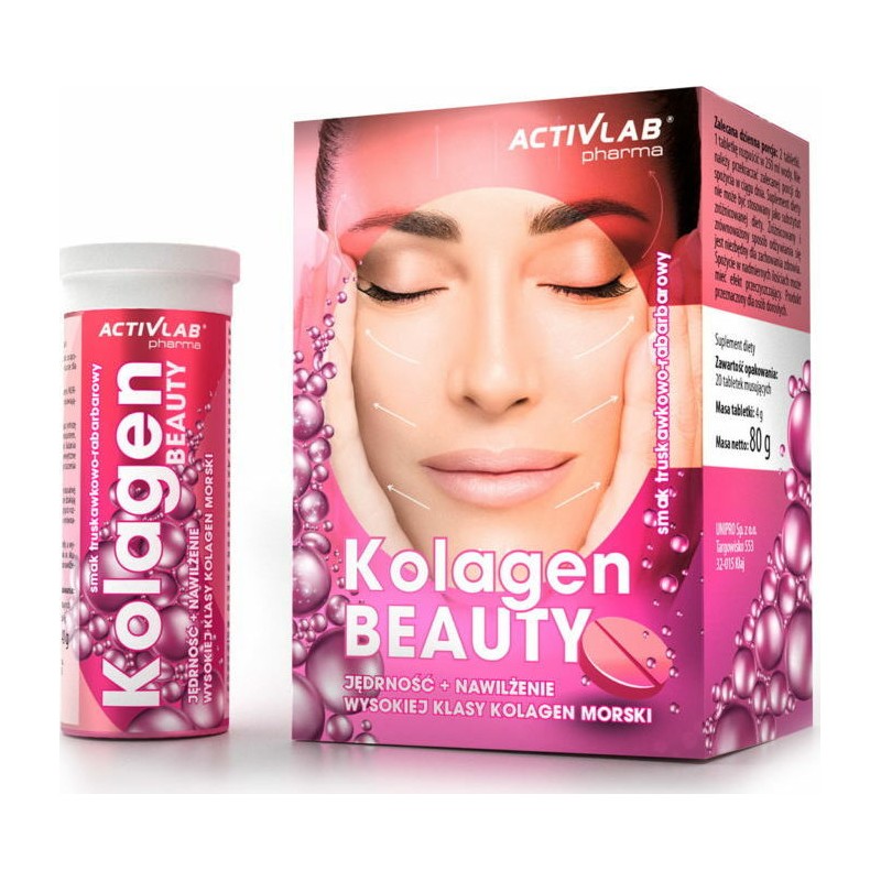 Activlab Kolagen Beauty - 20 tablete Proprietati si Beneficii ActivLab Pharma Collagen Beauty: Protectie impotriva semnelor de i